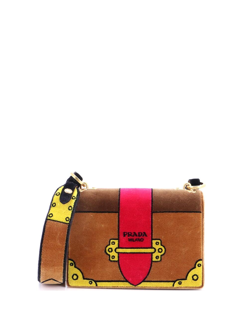 Prada Cahier Shoulder Bag Velvet Small #294804P96B